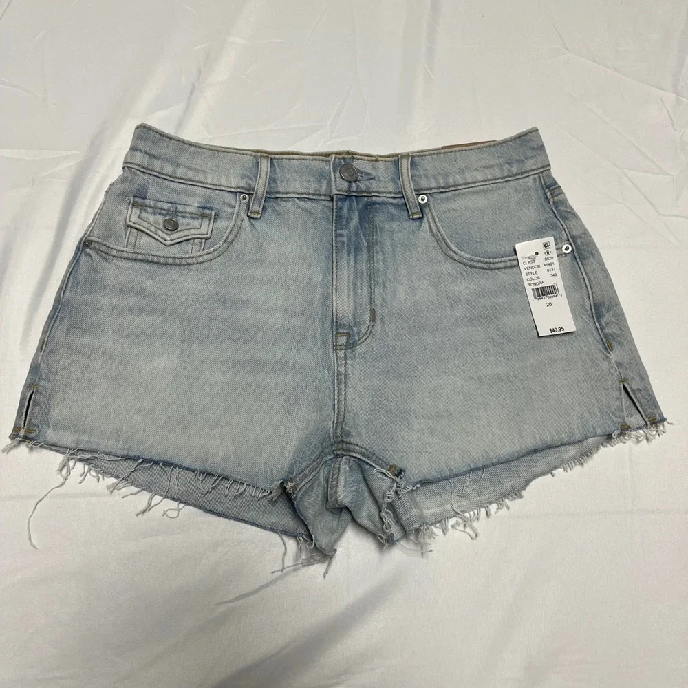 NEW! PacSun Stretch 70s Cut Off Denim Shorts Size 26 NWT - Picture 3 of 8